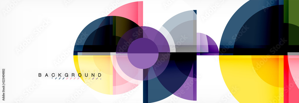 Obraz premium Circle abstract background