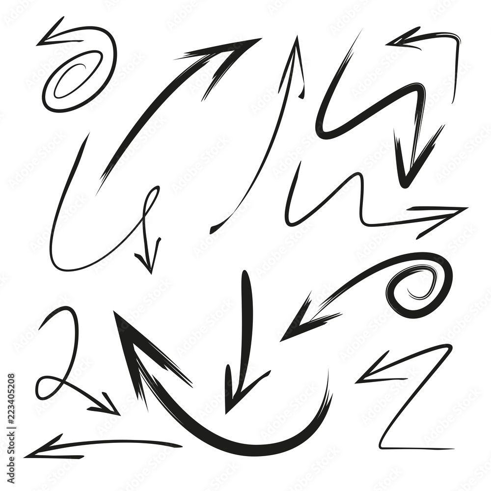 sketch and hand drawn arrows sketch and hand drawn arrows