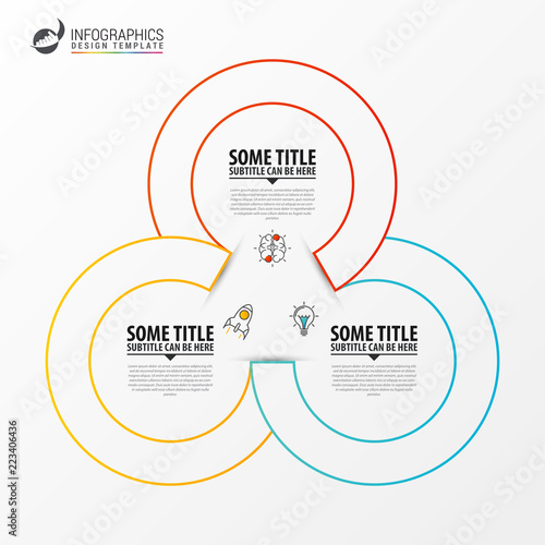 Infographic design template. Creative concept with 3 steps