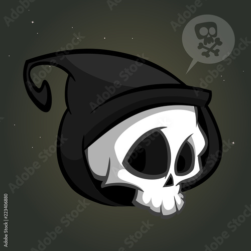 Grim reaper logo mascot vector