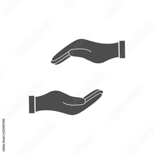 Hand. Vector illustration, flat design.