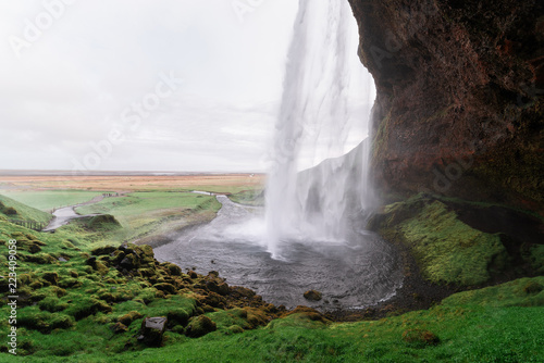 Seljalandsfoss - picturesque and majestic waterfall, Iceland