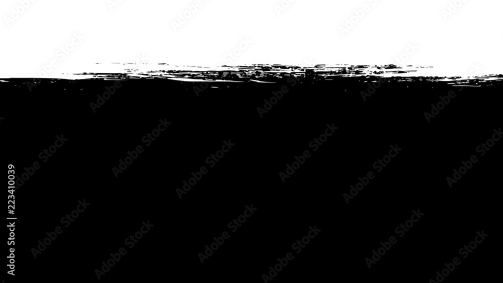 4k Paint Brush Stroke Transition Wipe On And Off/ Animation of a black