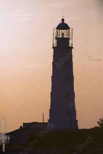 The Tarkhankut lighthouse. Cape Tarkhankut