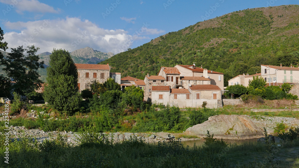 Village de Ponte-Leccia en Corse
