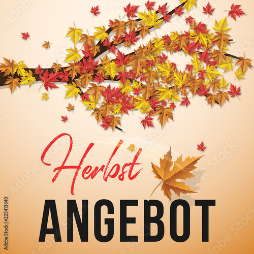 Herbstangebote Banner Hintergrund.