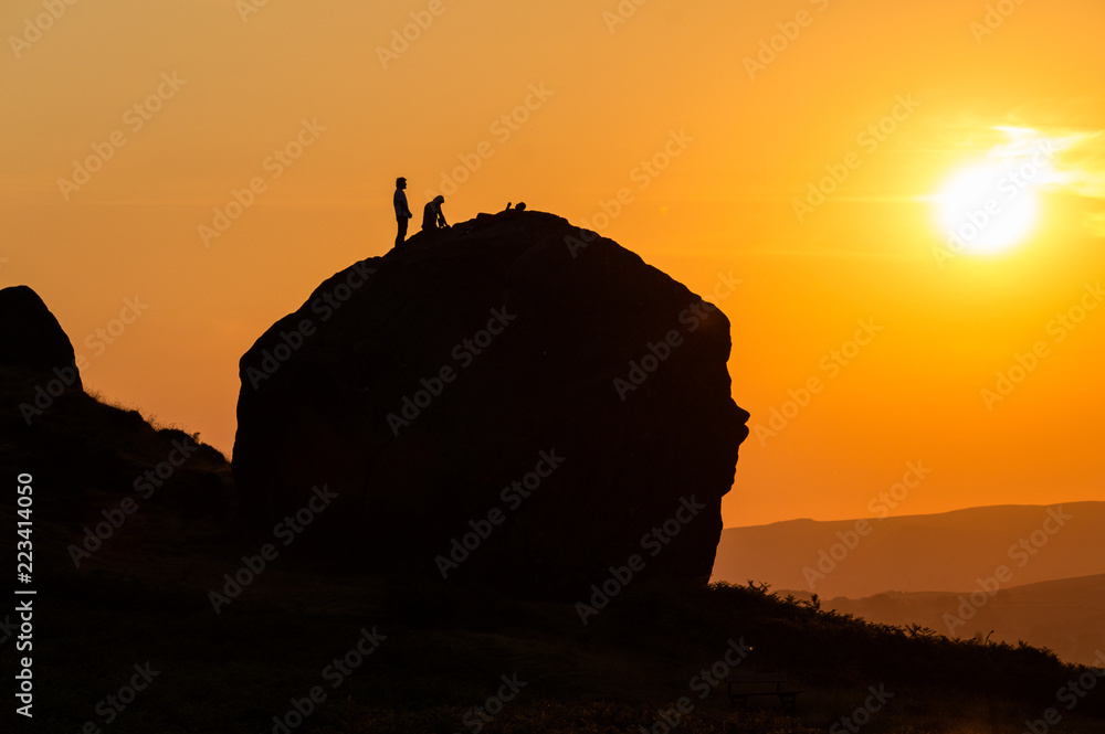 Climbers - Cow and Calf rocks, Ilkley Yorkshire