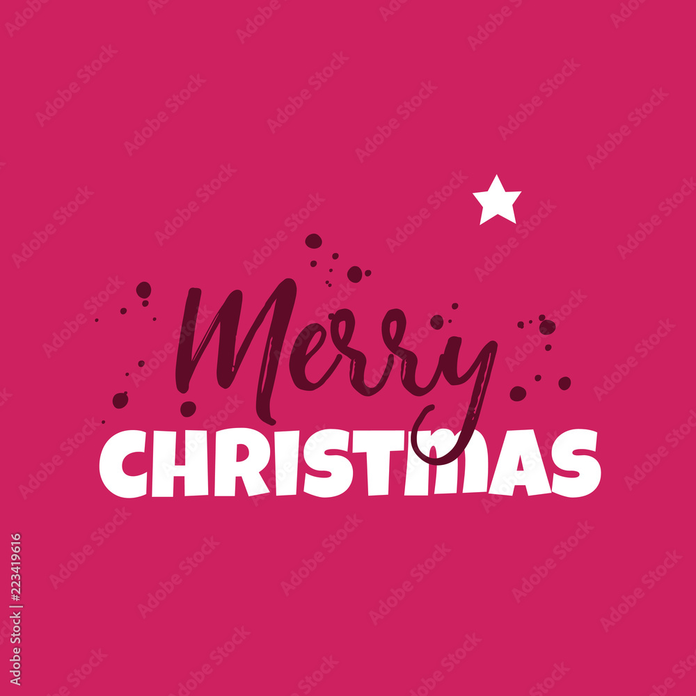 Merry Christmas Card Banner Modern Clean Design Merry Christmas Card Banner Modern Clean Design