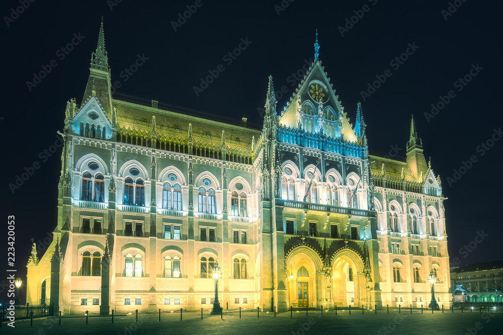 Building of Hungarian Parliament in Budapest
