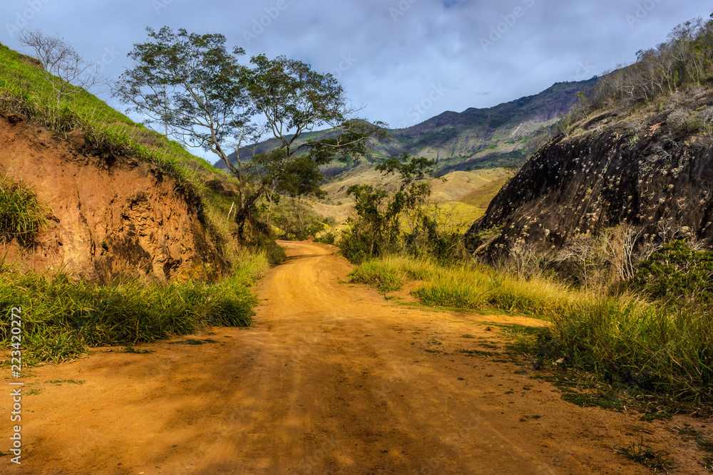 road in mountains