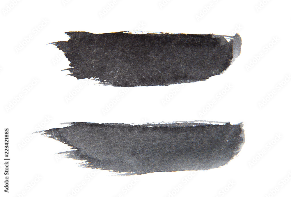 Black abstract background in watercolor Black abstract background in watercolor