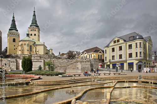 Andrej Hlinka square in Zilina. Slovakia © Andrey Shevchenko