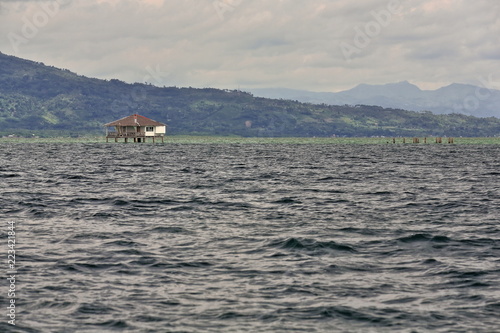 Native wooden stilthouse-Manjuyod White Sand Bar. North Bays Bay-Negros Oriental-Philippines. 0534 photo