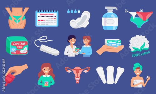 Feminine Hygiene Flat Set