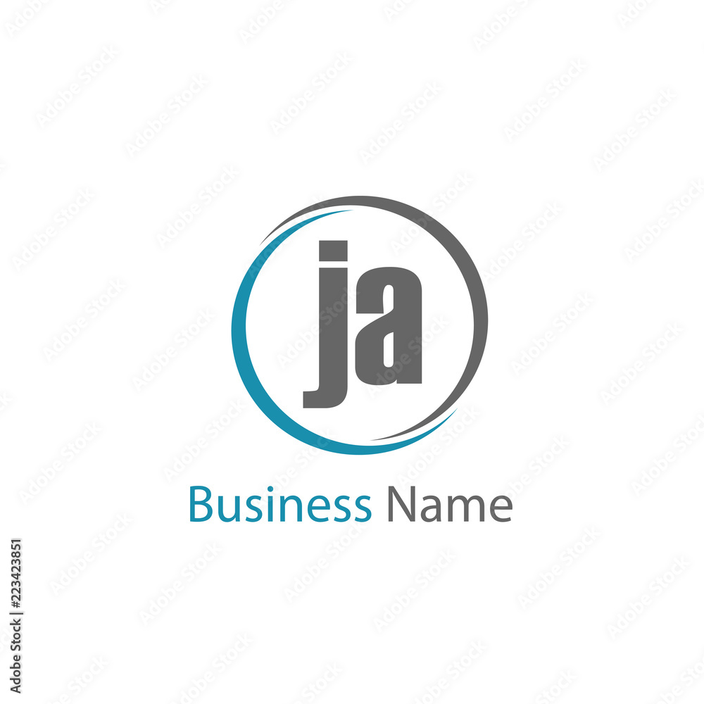Initial Letter JA Logo Template Design Initial Letter JA Logo Template Design