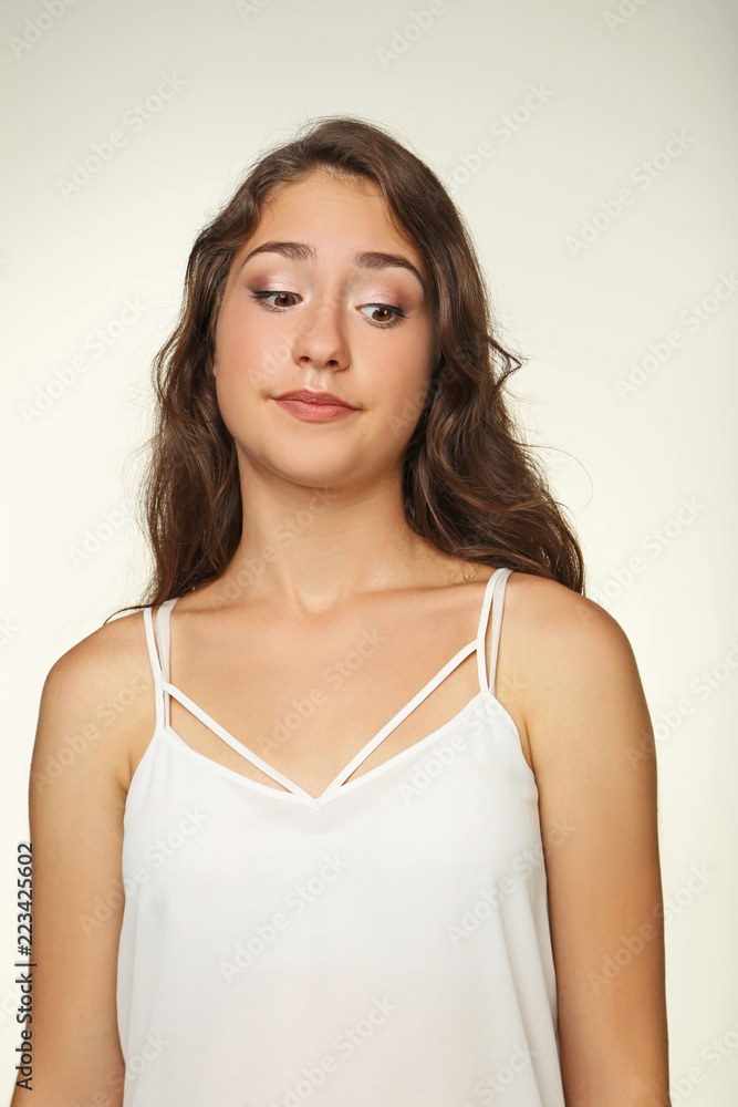 Portrait of beautiful young woman Portrait of beautiful young woman
