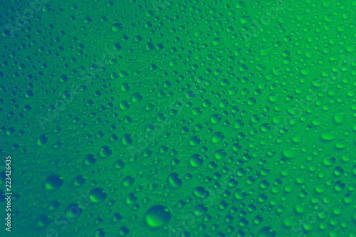 water drops green background texture