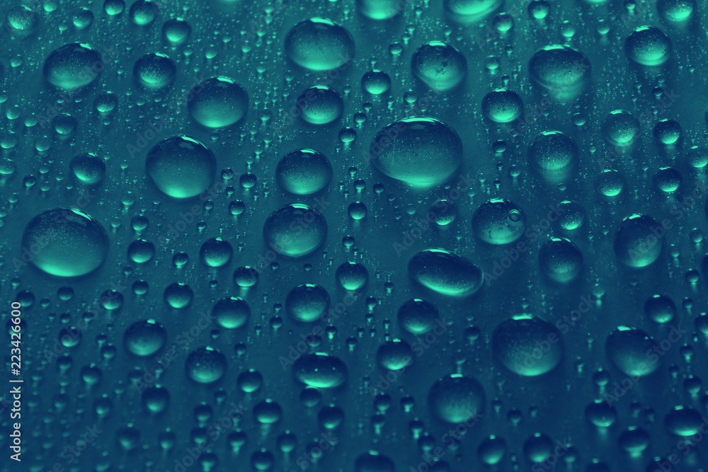 water drops on blue background texture water drops on blue background texture