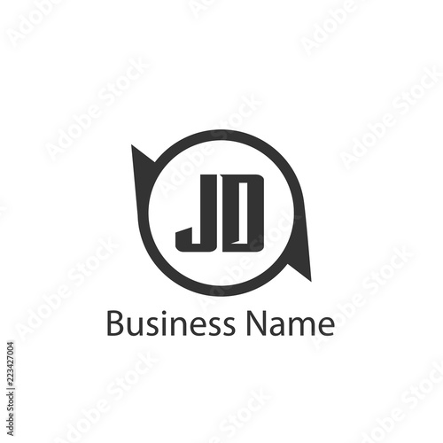 Initial Letter JD Logo Template Design