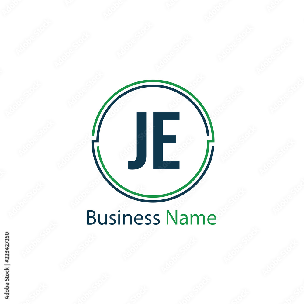 Initial Letter JE Logo Template Design Initial Letter JE Logo Template Design