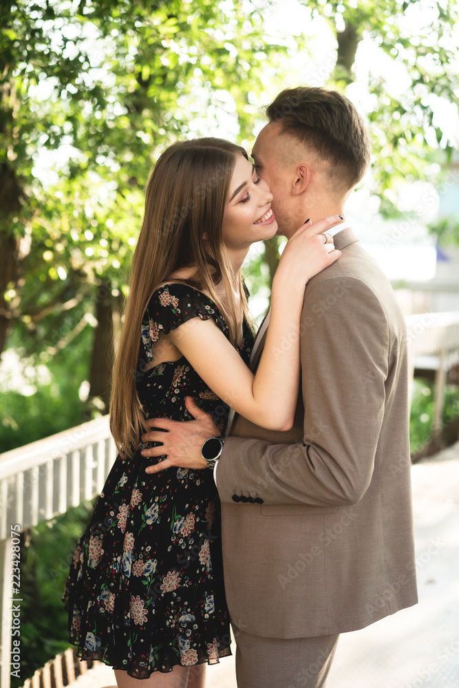 Young couple posing at the camera. Young couple posing at the camera.