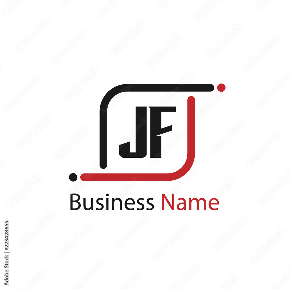 Initial Letter JF Logo Template Design Initial Letter JF Logo Template Design
