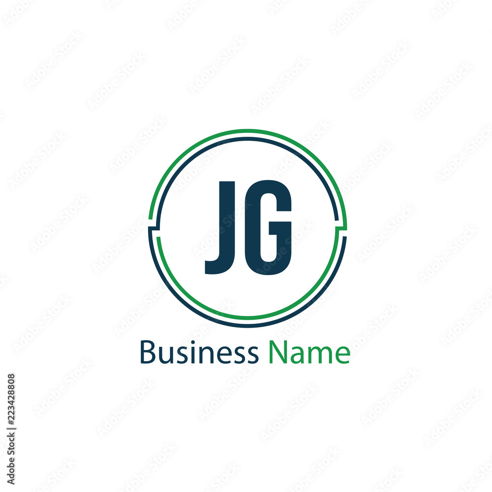 Initial Letter JG Logo Template Design Initial Letter JG Logo Template Design