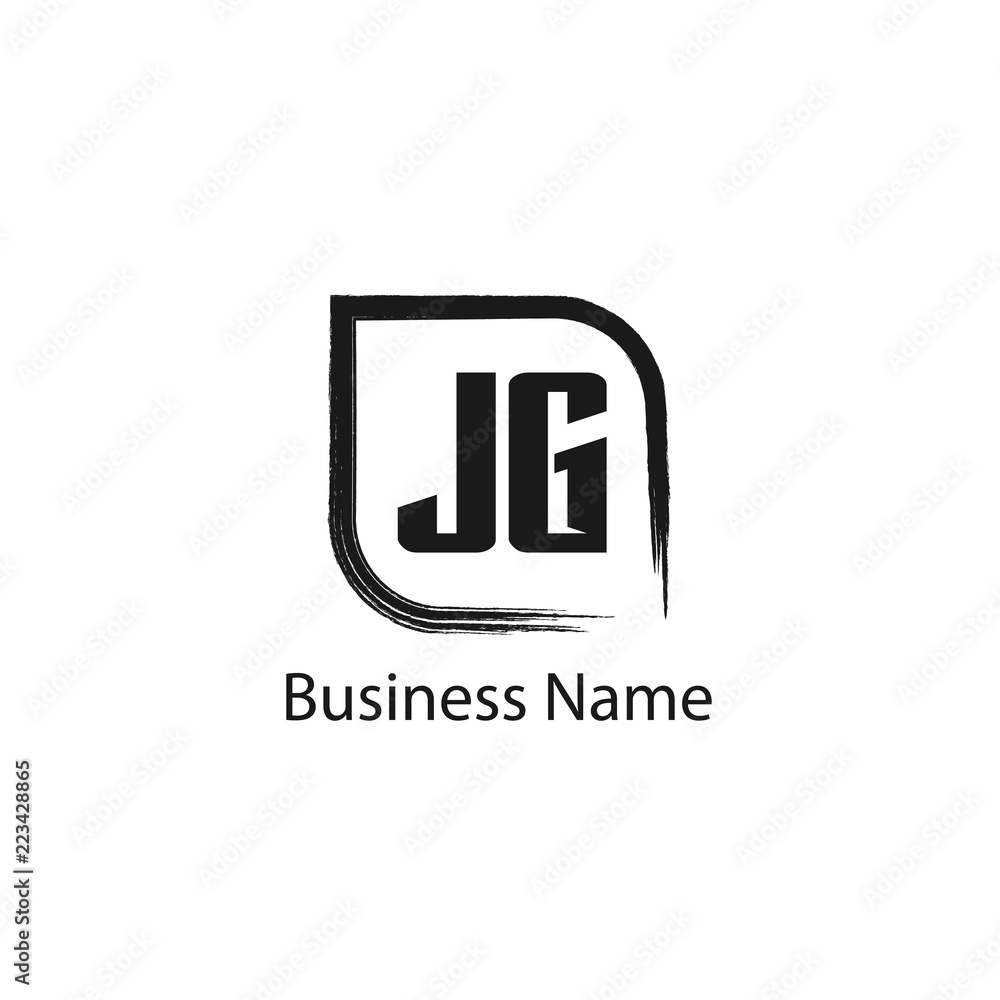 Initial Letter JG Logo Template Design
