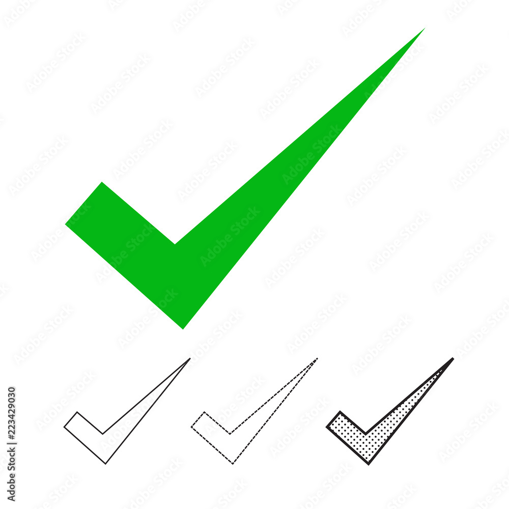 Check mark icon vector Check mark icon vector