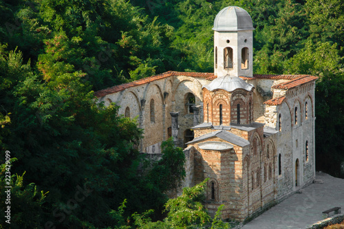 Ruined church in Prizren, Kosovo, Europe photo