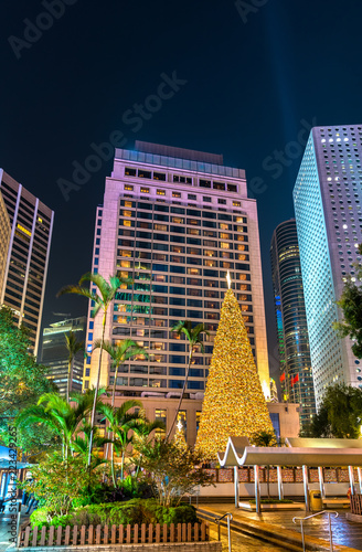 Photography Christmas tree in the Central district of Hong Kong