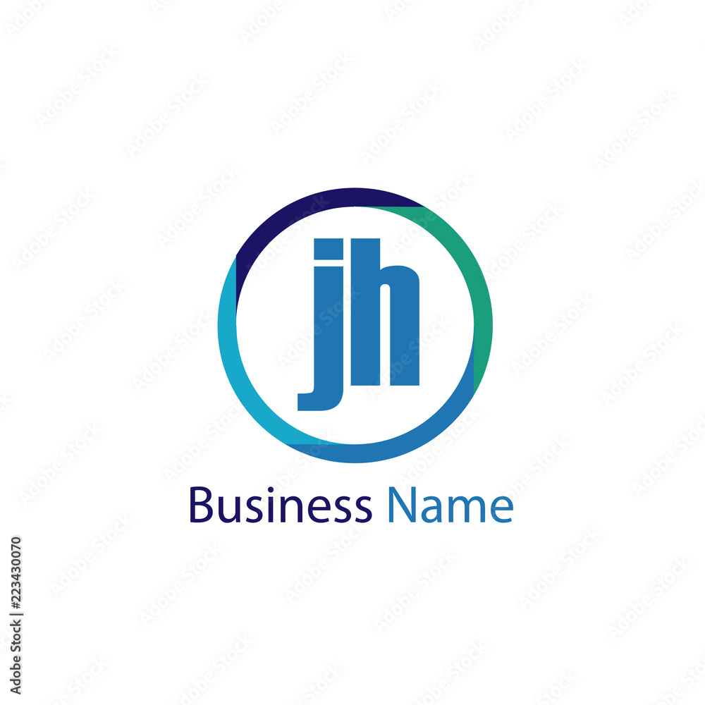 Initial Letter JH Logo Template Design Initial Letter JH Logo Template Design