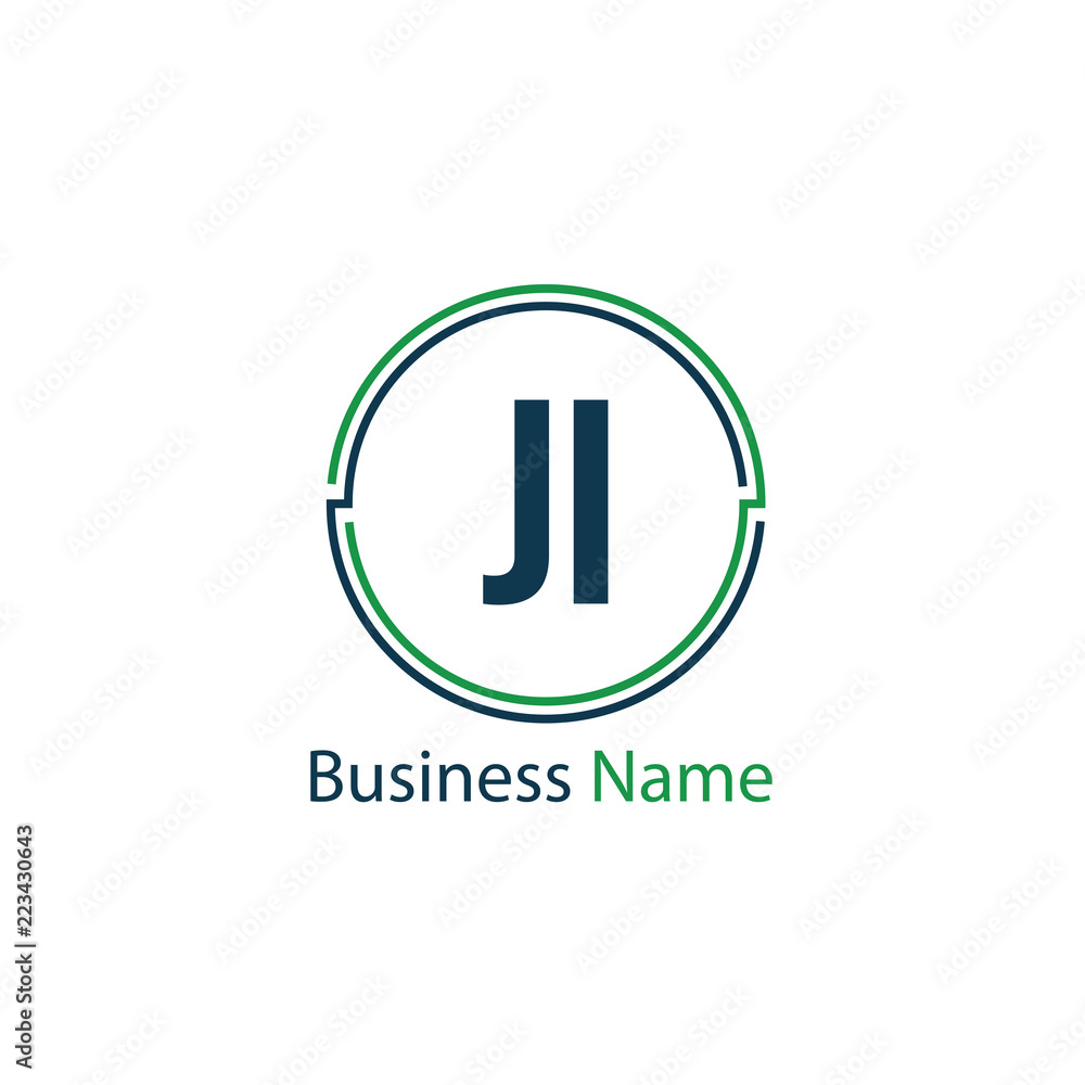 Initial Letter JI Logo Template Design Initial Letter JI Logo Template Design