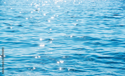 Blue sea water background