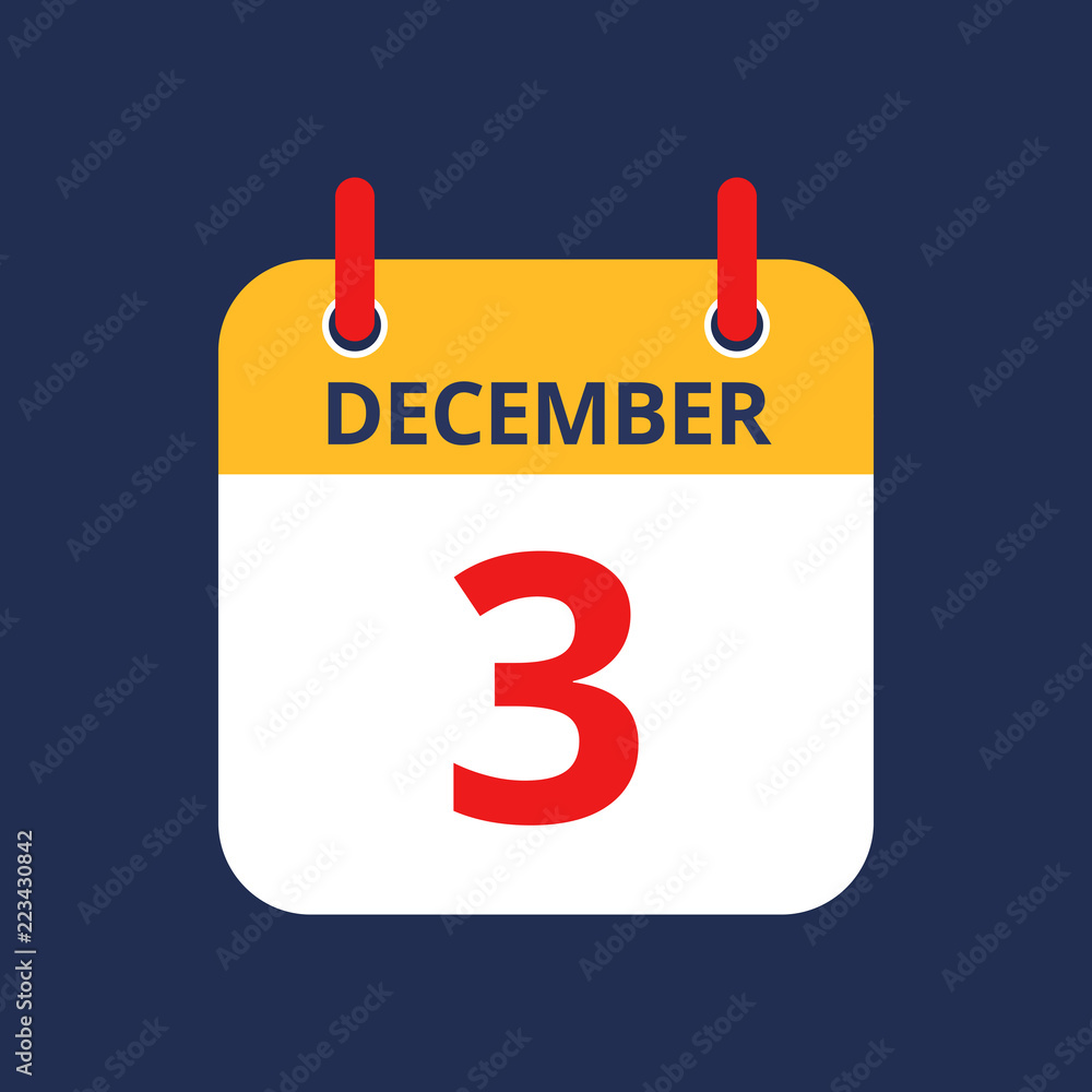 December 3 Calendar