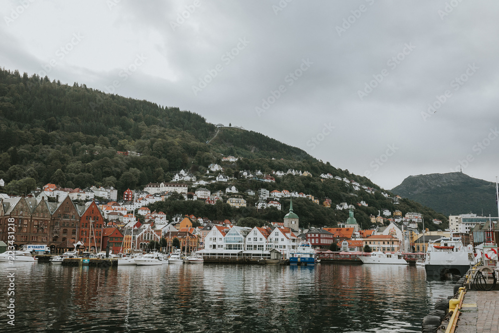 The picturesque and historic Norwegian city of Bergen.