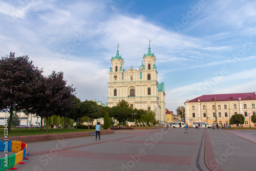 Soviet square in front of the Church of St. františek Xavier in Grodno