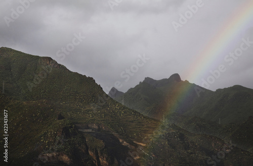 Mountain near Santa Cruz de Tenerife. Canary Islands. Spain