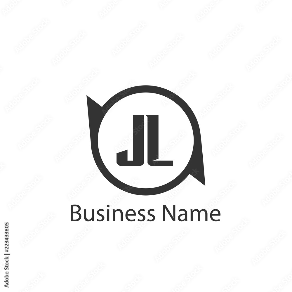 Initial Letter JL Logo Template Design Initial Letter JL Logo Template Design