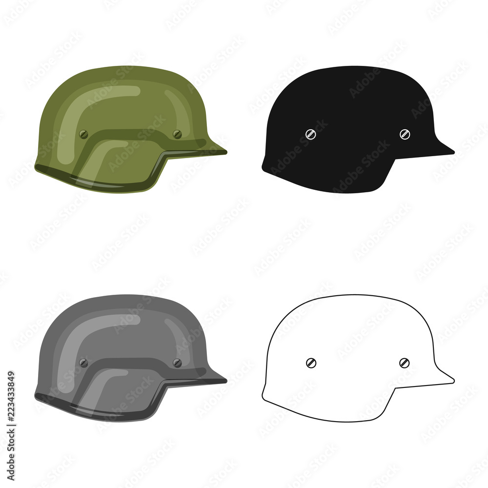 Fototapeta premium Isolated object of weapon and gun icon. Collection of weapon and army vector icon for stock.