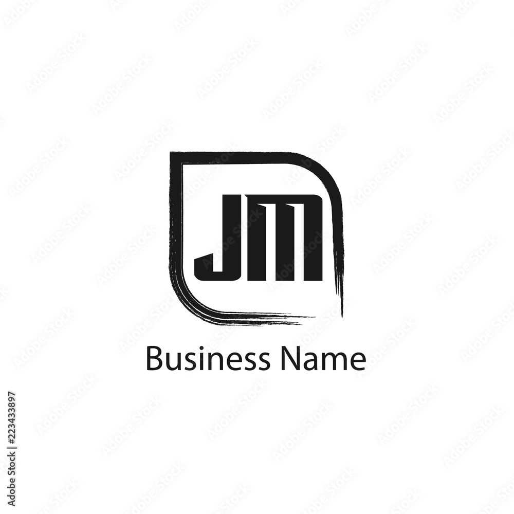 Initial Letter JM Logo Template Design Initial Letter JM Logo Template Design