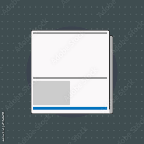 Flat design business Vector Illustration Empty copy space for Ad website promotion esp isolated Banner template. White Board Memoramdum Layout Informing of Meeting Forum Notification