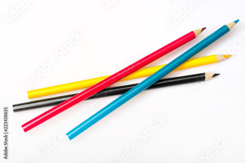 Slika na platnu Four colored pencils
