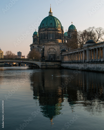View of Berlin Cathedral in a beautiful winter day