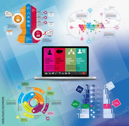 Infographic vector elements for business illustration photo