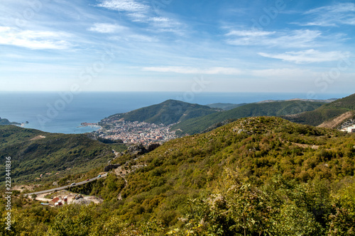 View from the mountain to the Adriatic Sea.