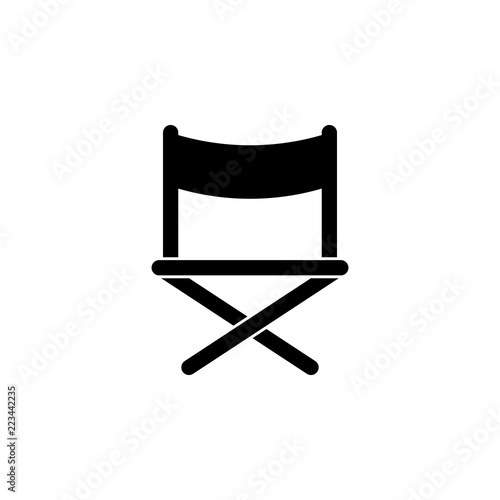 director chair icon. Simple glyph vector of cinema for UI and UX, website or mobile application