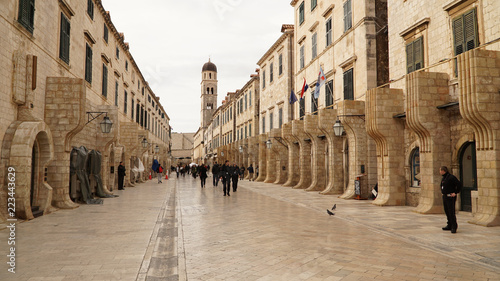 Foto Old town of Dubrovnik in Croatia.