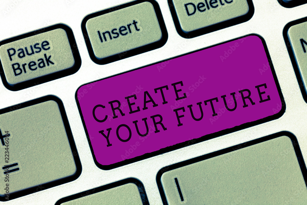 Word writing text Create Your Future. Business concept for Set Target and Career goals Plan ahead Reach out. Word writing text Create Your Future. Business concept for Set Target and Career goals Plan ahead Reach out.