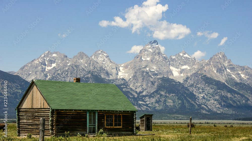Jackson Hole Building with Mountain View Jackson Hole Building with Mountain View